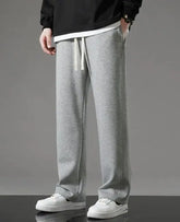 Men's All-Match Flat-Leg Casual Pants - Versatile & Comfortable